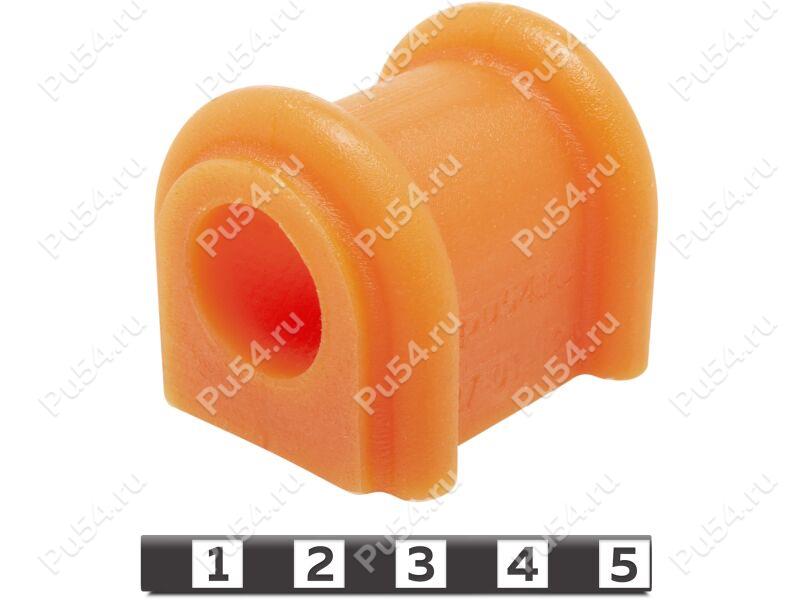 Buje del estabilizador delantera, Código de product 27-01-126, Poliuretano, PU54i/K72/темно-оранжевый, Imagen №1