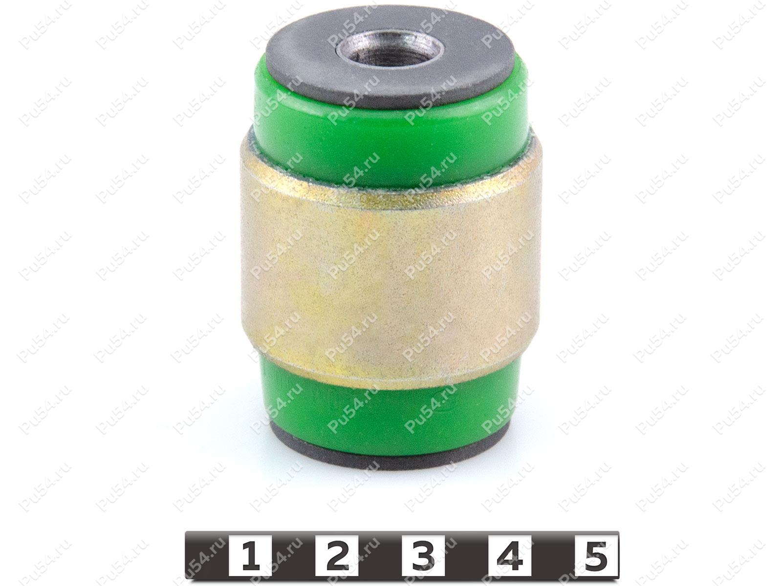 Shock absorber silent block, rear suspension (pressed-in), Código de product 7-06-9011, Poliuretano, PU54/M80/verde, Imagen №1