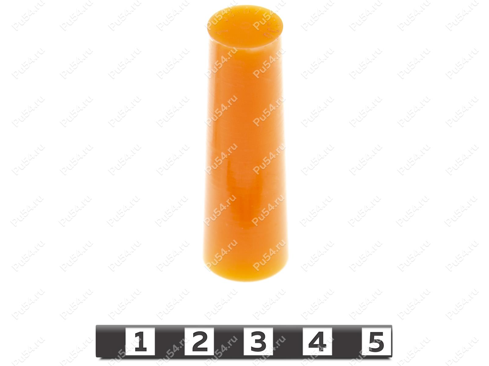 Enchufe D 12,5 x H 50, Código de product 33-01-1200, Poliuretano, PU54/M71/naranja, Imagen №1