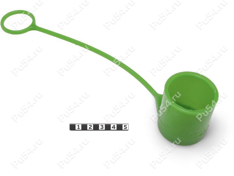 Tapón (bota) de la punta de la manguera hidráulica, diámetro 38 mm, Código de product 0-00-970, Poliuretano, PU54/M80/verde, Imagen №1