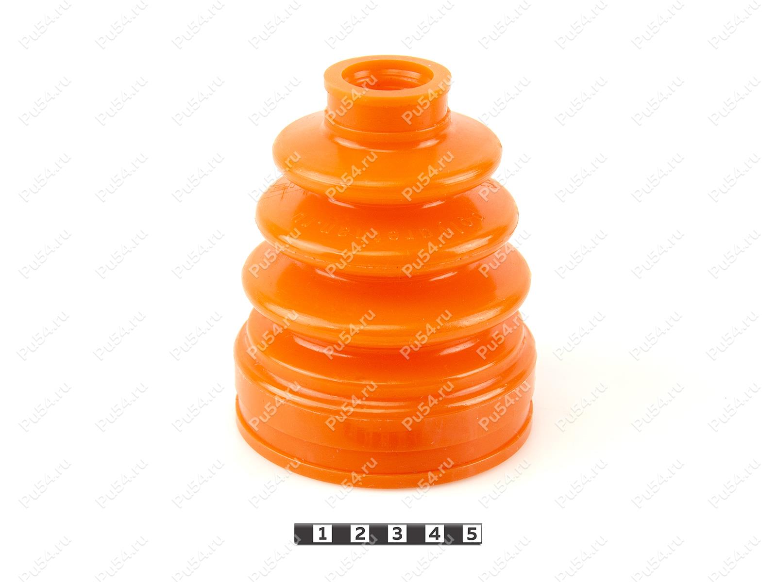 CV-joint dust boot (inner), front suspension, Código de product 2-05-007, Poliuretano, PU54/M71/naranja, Imagen №1