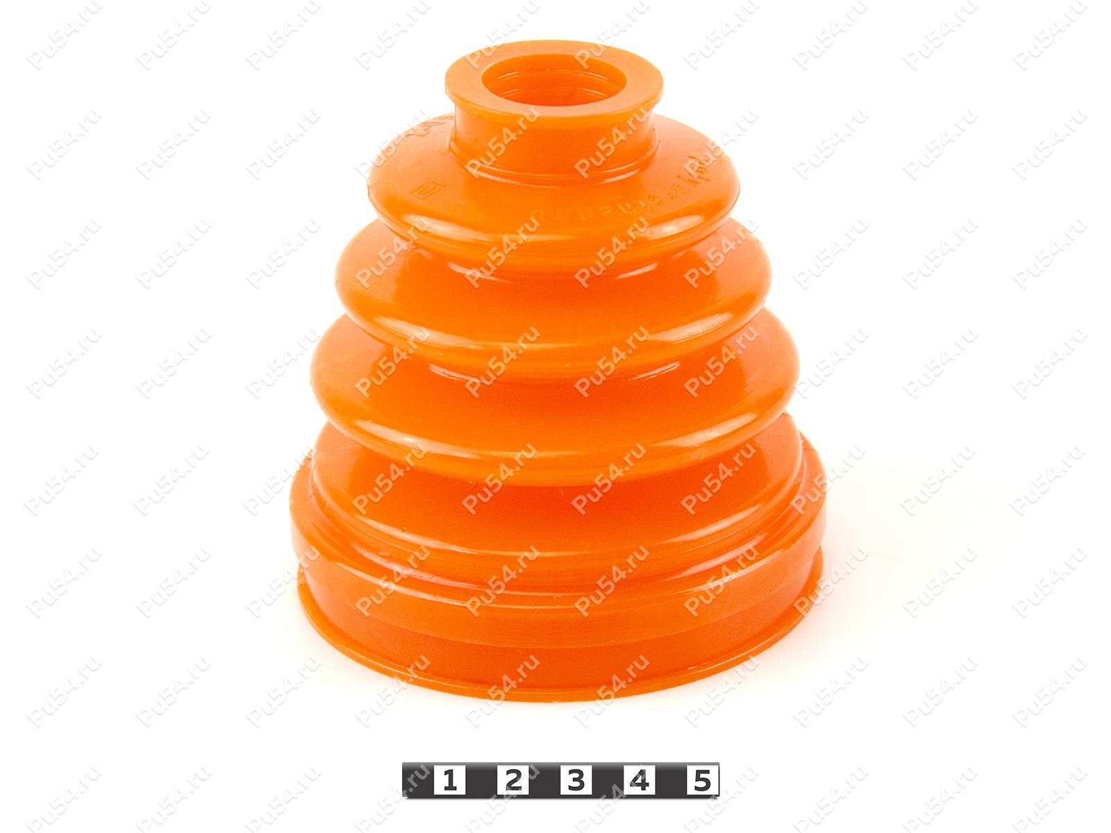 Right inner CV-joint dust boot, front suspension, Código de product 2-05-008, Poliuretano, PU54/E72/rojo, Imagen №1