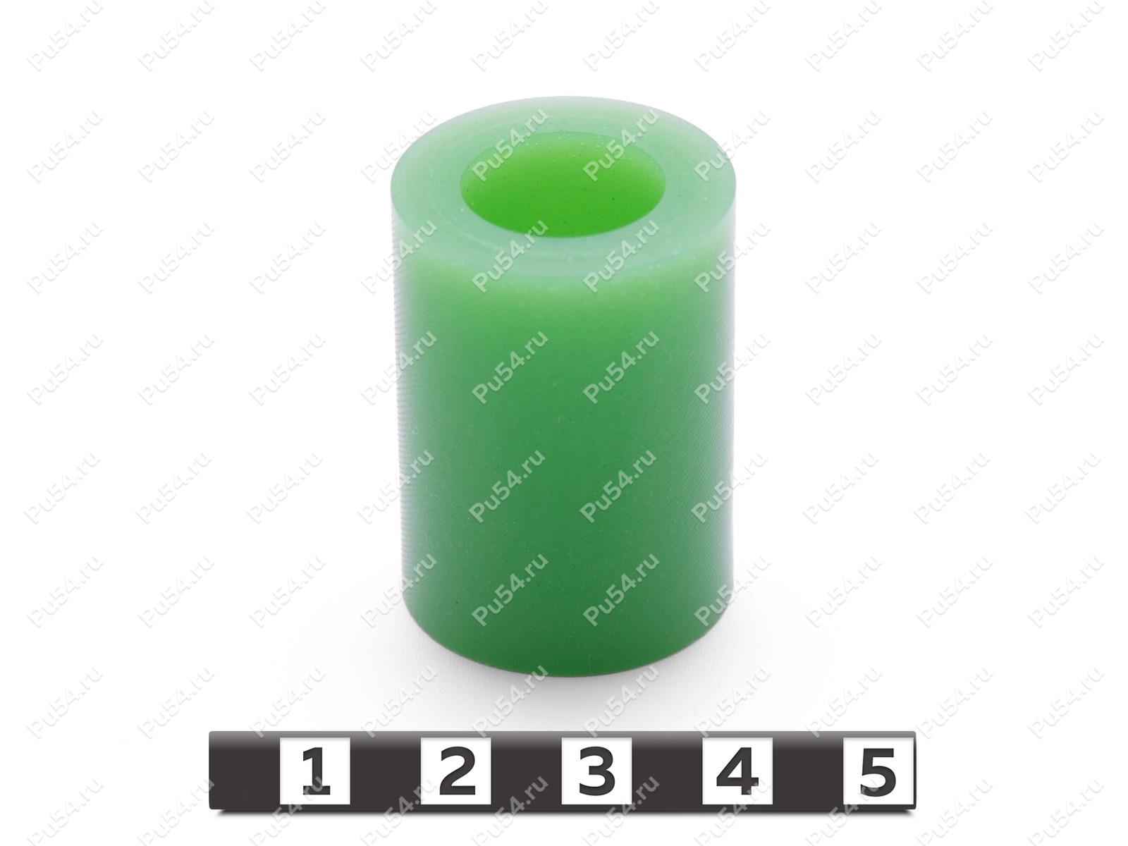 Втулка D25 x d15 x H35, Código de product 33-01-1825, Poliuretano, PU54/M80/зеленый, Imagen №1