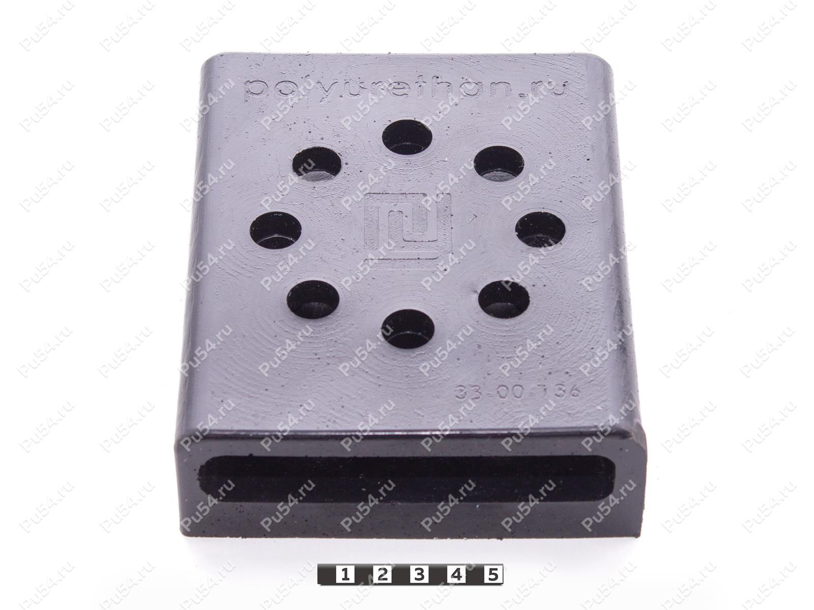 Крепление бензопилы за шину, Código de product 33-00-136, Poliuretano, PU54/M87/черный, Imagen №1