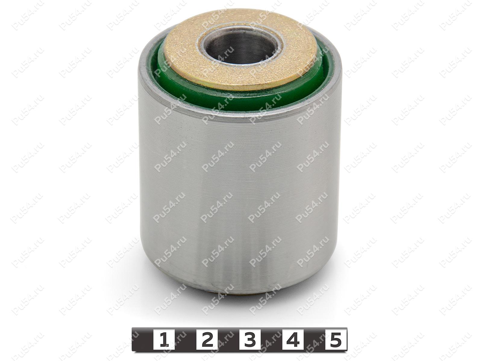 Tie bars silent block, rear suspension., Código de product 1-06-1401, Poliuretano, PU54/M80/зеленый, Imagen №1