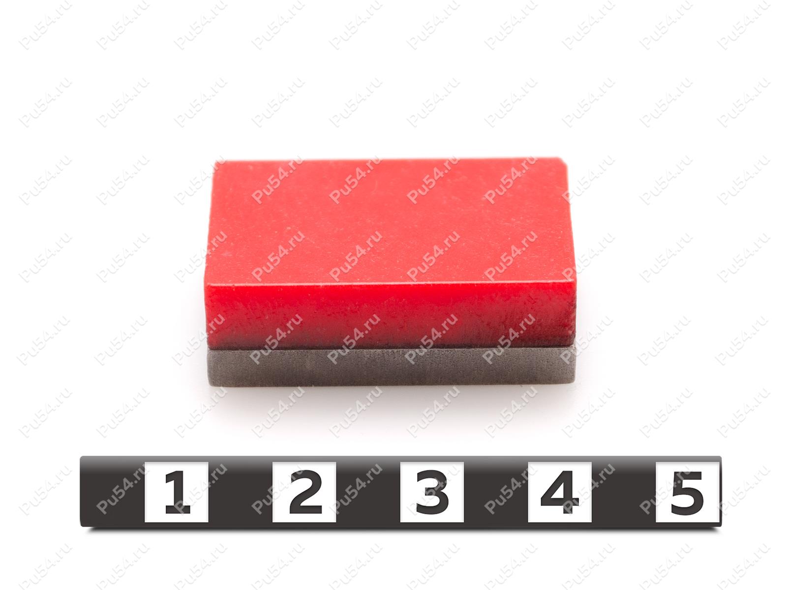 Буферный прижим, Código de product 33-01-1438, Poliuretano, PU54/K55/красный, Imagen №1