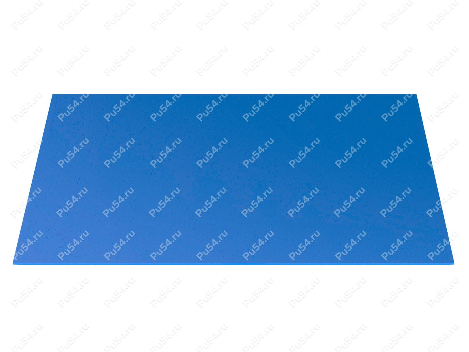 Пластина полиуретановая 100*1500*10, Código de product 33-01-1584, Poliuretano, PU54i/K90/синий, Imagen №1