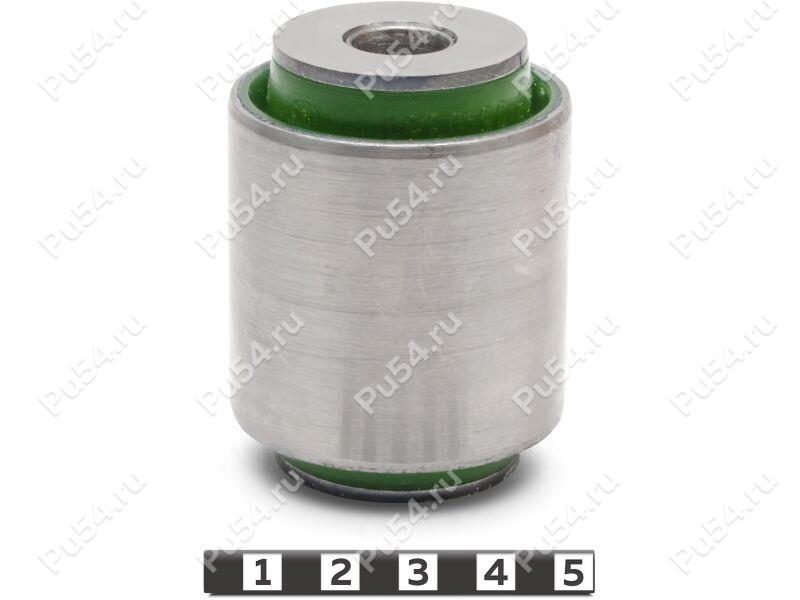 Beam silent block, rear suspension, pressed-in, Código de product 29-06-0351, Poliuretano, PU54/M80/verde, Imagen №1
