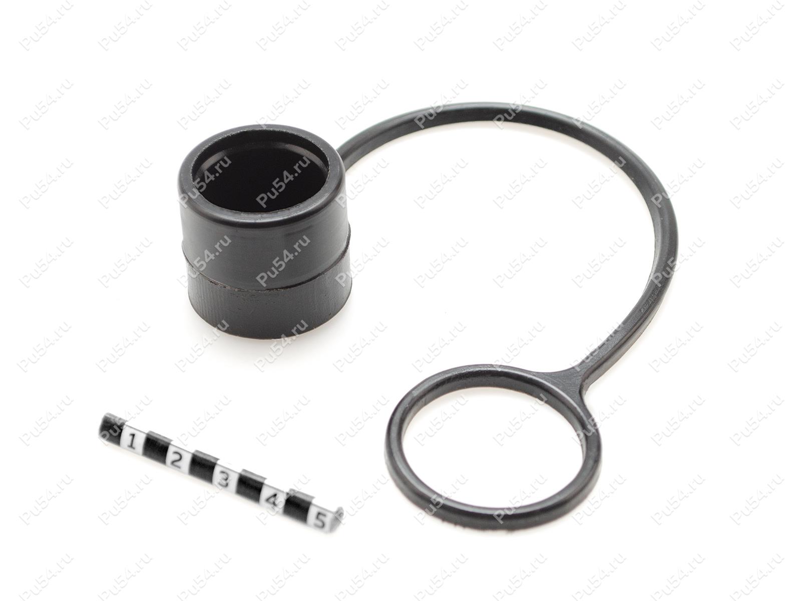 Заглушка БРС D1 27 х D2 34 х H1 21,5 х L 180, Código de product 0-00-979, Poliuretano, PU54/M80/черный, Imagen №1