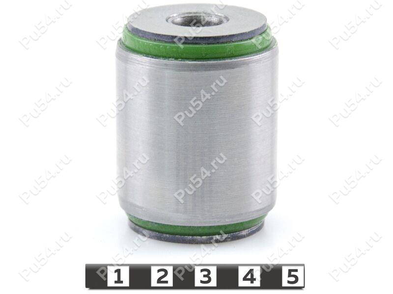 Front lateral arm silent block, rear suspension, hub, pressed-in, Código de product 4-06-6061, Poliuretano, PU54/M80/verde, Imagen №1
