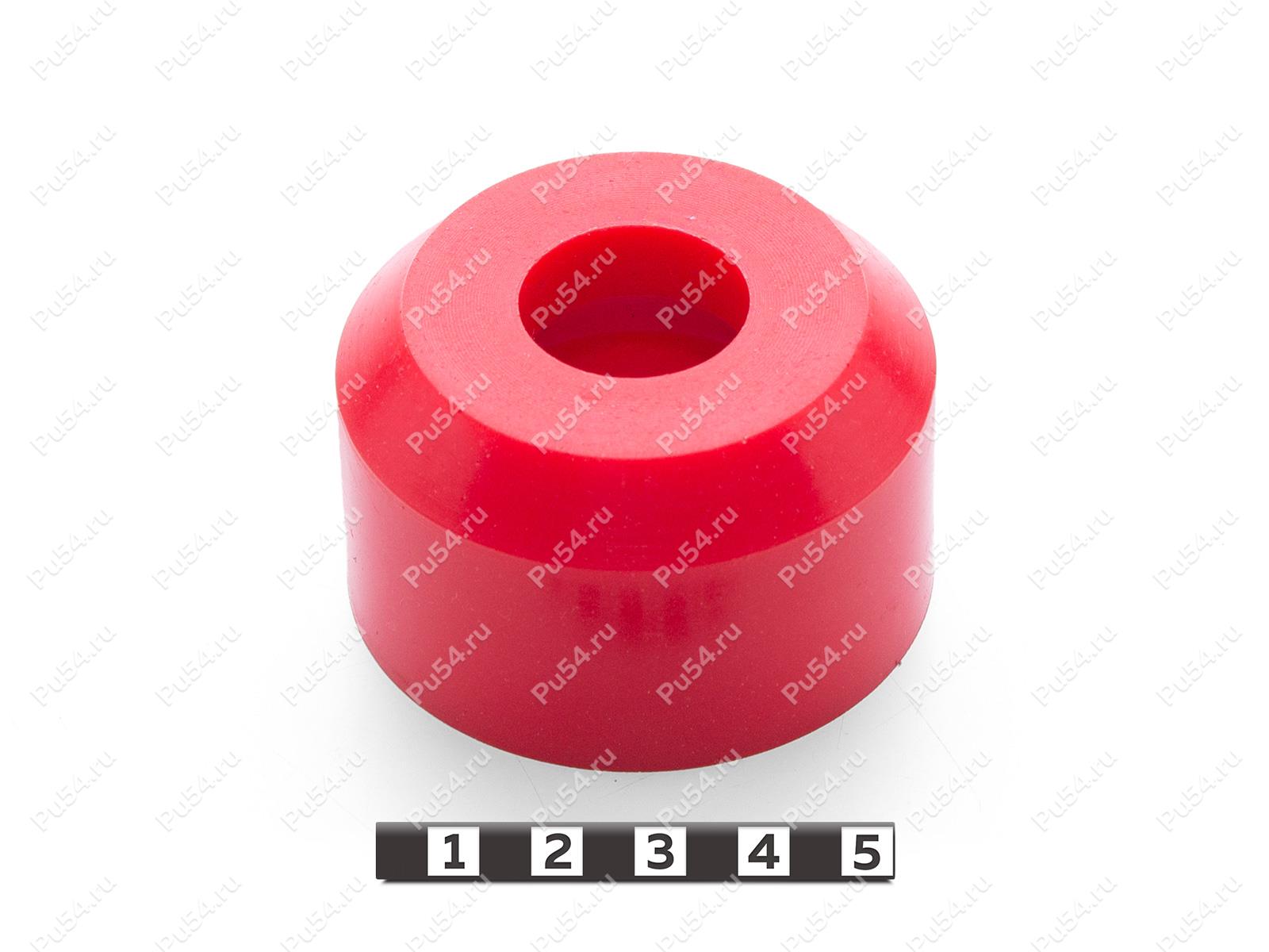 Втулка D60 x d23 x H36, Código de product 33-01-1965, Poliuretano, PU54/K65/красный, Imagen №1