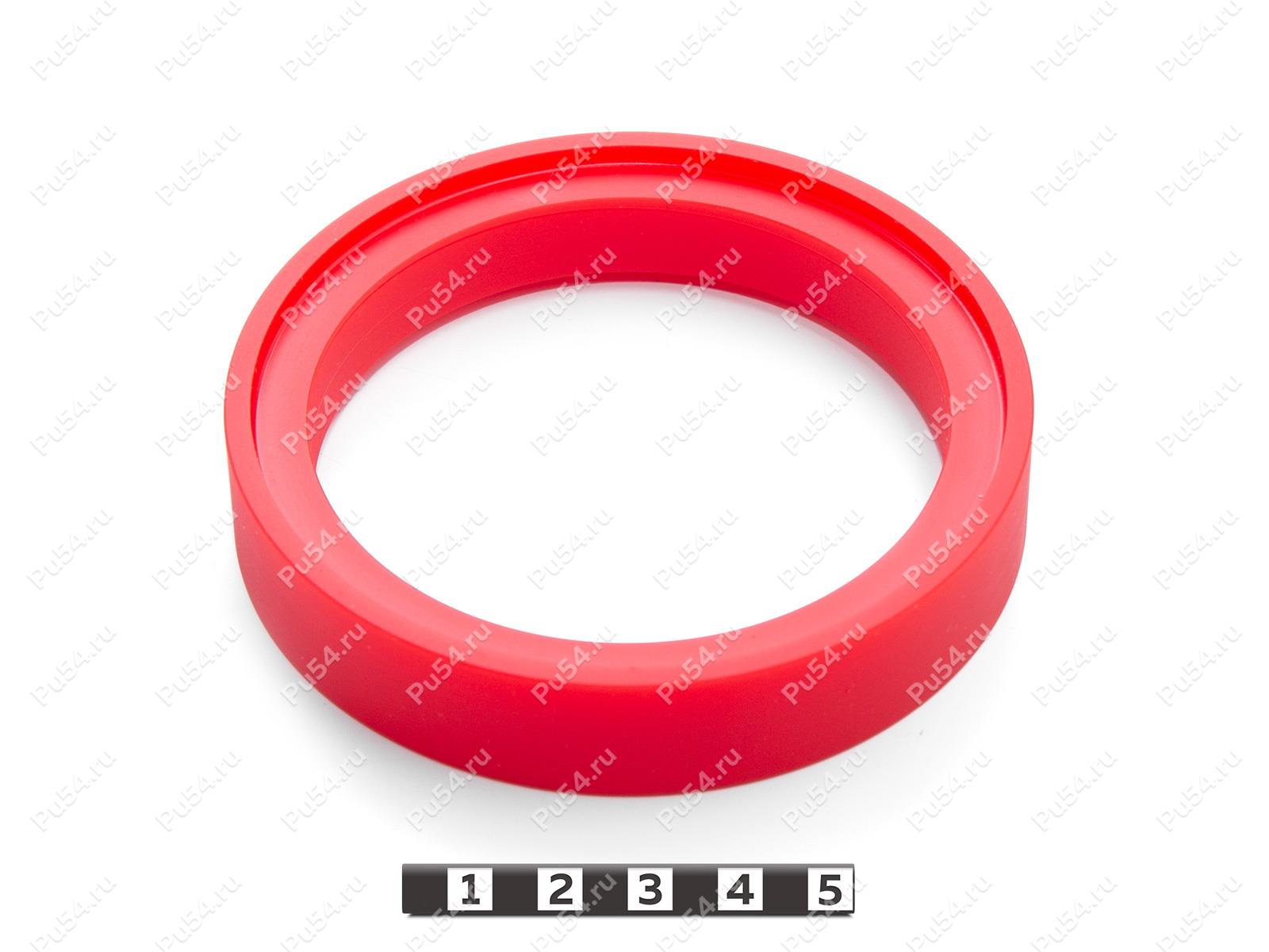 Вкладыш ПУ 96/88.6*76*18.8/12.8, Código de product 33-78-477, Poliuretano, PU54/M92/красный, Imagen №1