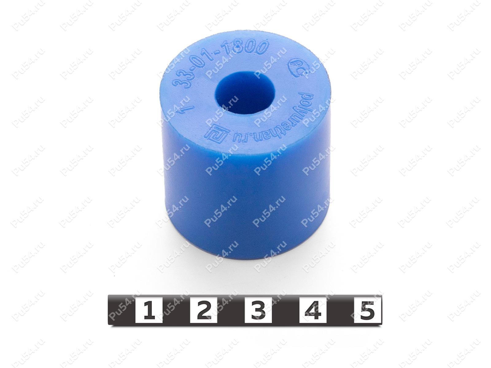 Пружина D32 x d10,5 x H30 мм, Código de product 33-01-1800, Poliuretano, PU54/M87/синий, Imagen №1
