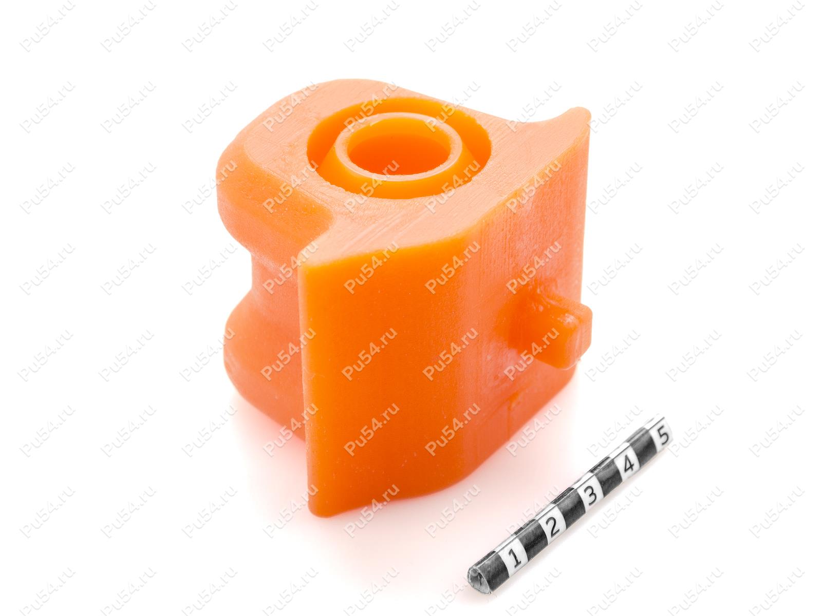 Buje del estabilizador, suspensión delantera (derecho), Código de product 1-01-1276, Poliuretano, PU54i/K72/темно-оранжевый, Imagen №1