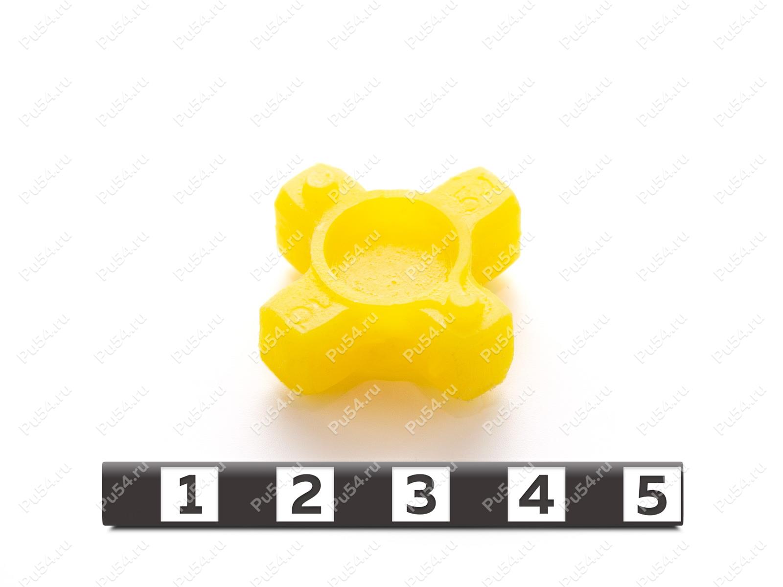Вставка упругой муфты D25,4 x H12, Código de product 33-01-1632, Poliuretano, PU54/M95/желтый, Imagen №1