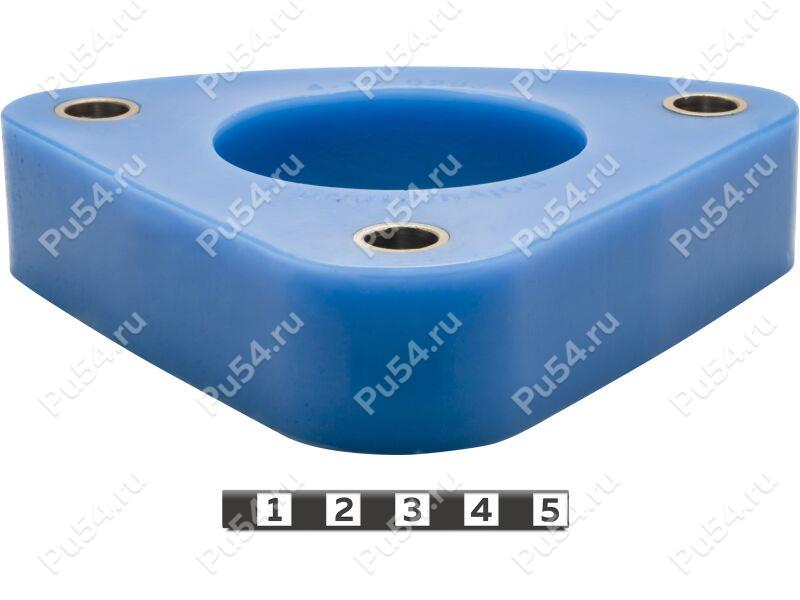 Front shock absorber strut spacer, 30 mm, Código de product 4-12-0203, Poliuretano, Полипропилен со втулками серый, Imagen №1