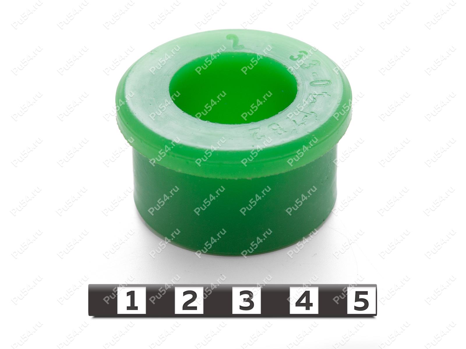 Втулка D42 x d22 x H24, Código de product 33-01-1782, Poliuretano, PU54/M80/зеленый, Imagen №1