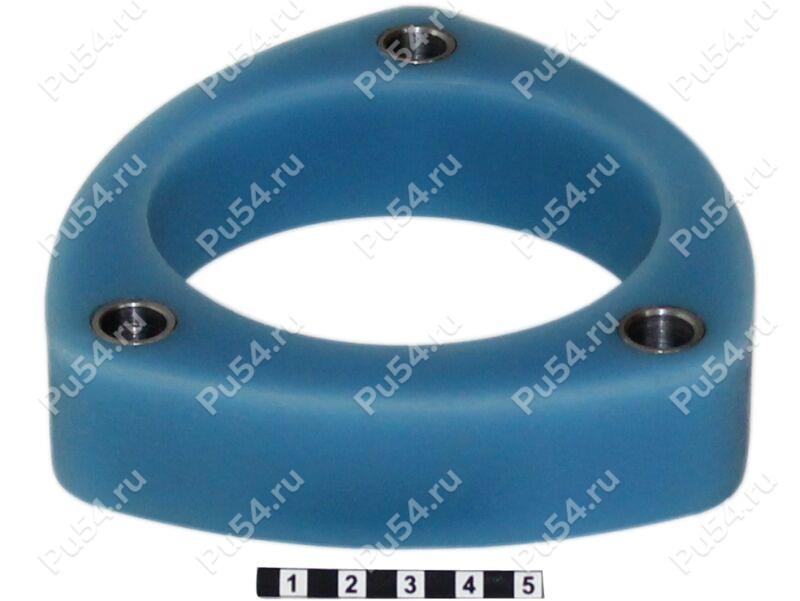 Front shock absorber strut spacer, 30 mm, Código de product 1-12-1633, Poliuretano, Полипропилен со втулками серый, Imagen №1