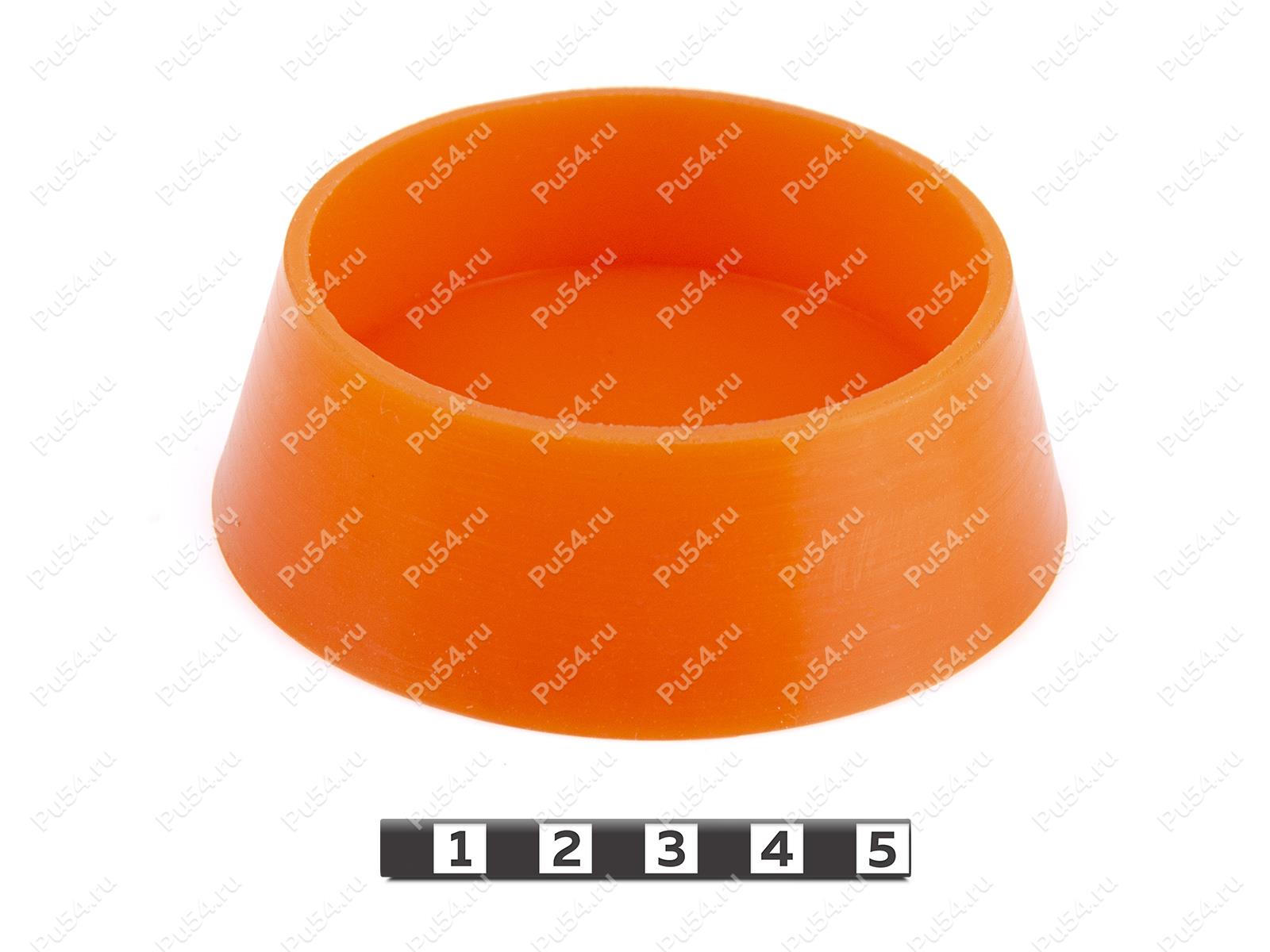 Tapón de manguito D 90 x H 30, Código de product 33-01-1229, Poliuretano, PU54/M72/оранжевый, Imagen №1