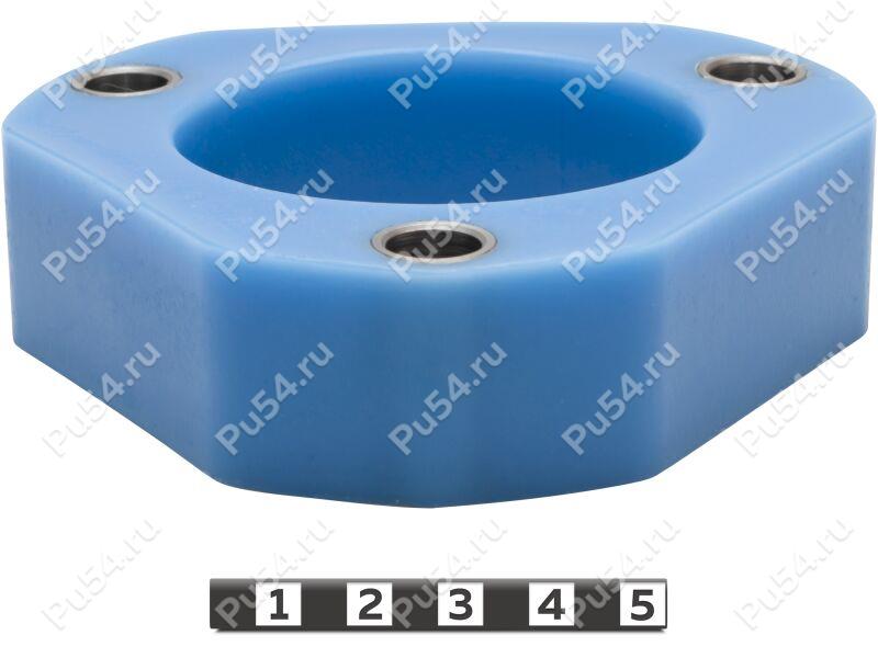 Front shock absorber strut spacer, 30 mm, Código de product 4-12-0283, Poliuretano, Полипропилен со втулками серый, Imagen №1
