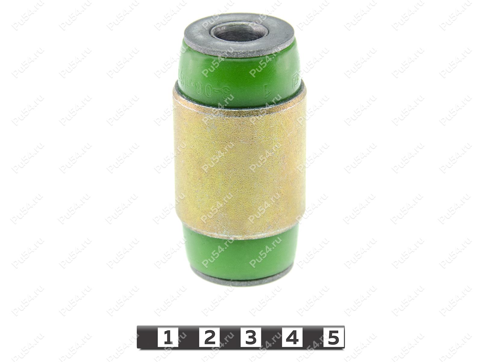 Lower lateral arm silent block, rear suspension, Código de product 3-06-1811, Poliuretano, PU54/M80/verde, Imagen №1