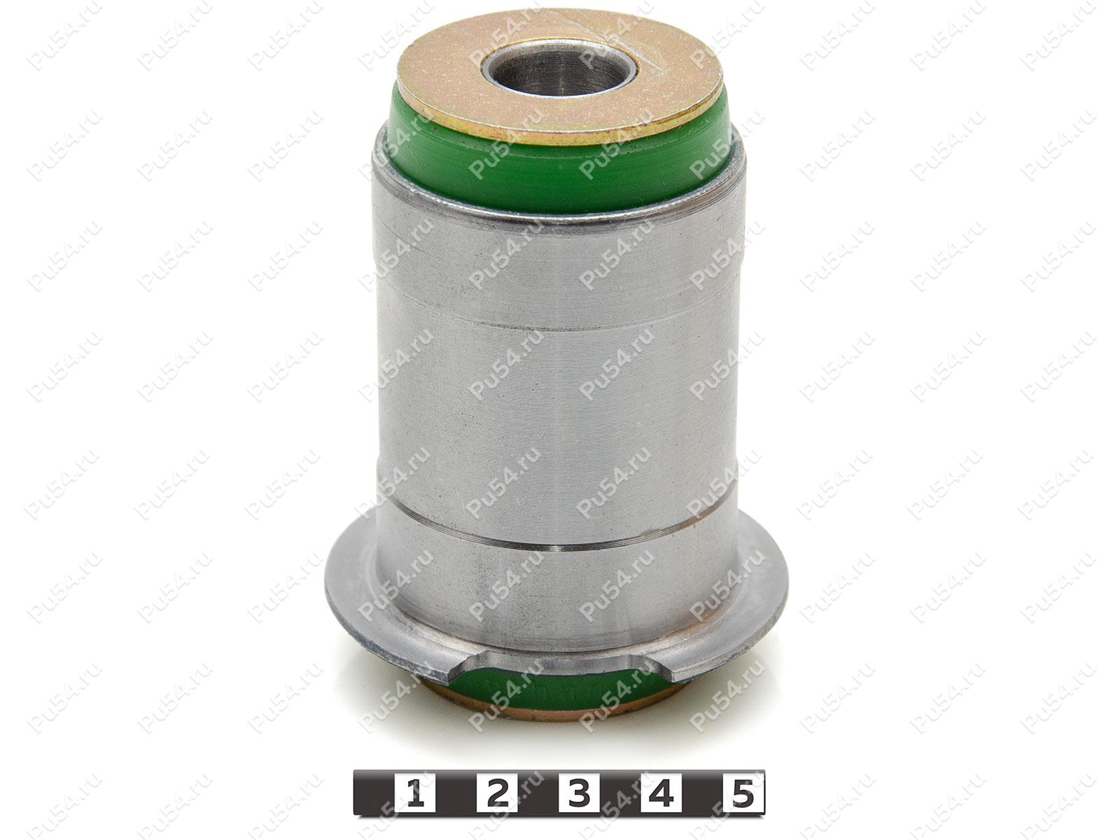 Lower control arm rear silent block, rear suspension (pressed-in), Código de product 10-06-2301, Poliuretano, PU54/M80/verde, Imagen №1
