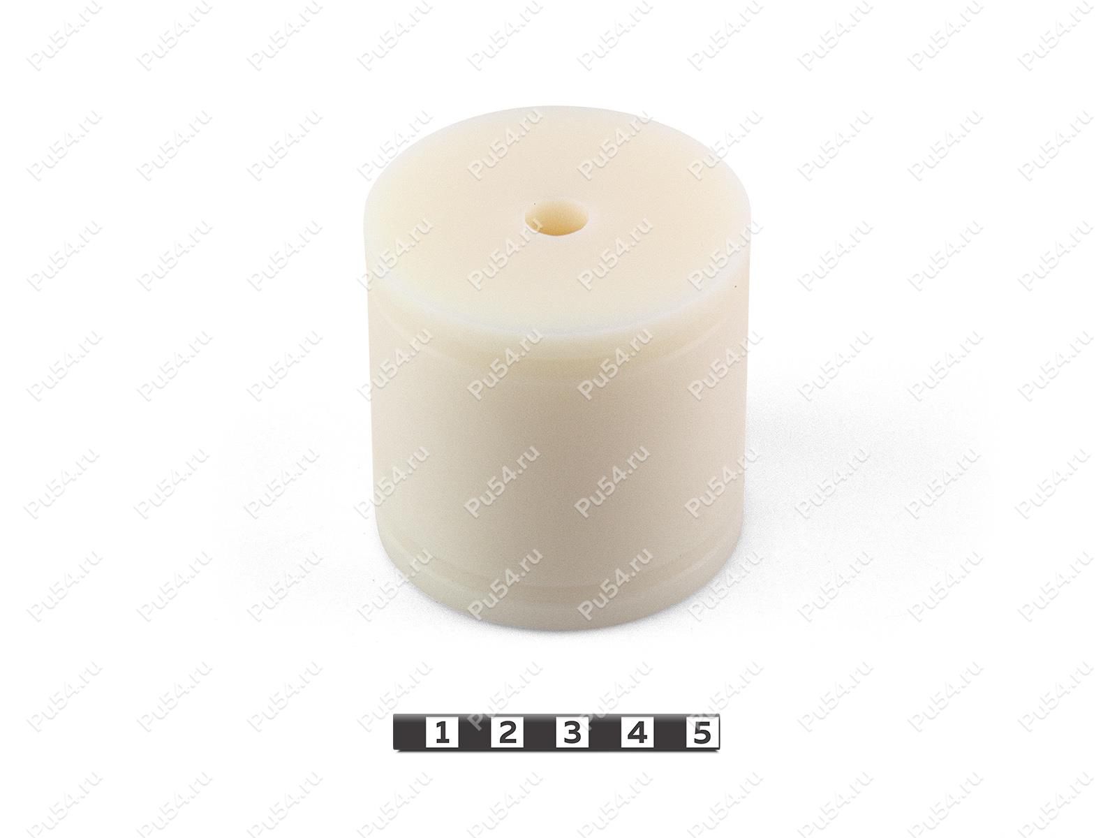 Polyamide 6 body mount (+60 mm), OD = 10 mm, ID = 60 mm, Código de product 0-12-601060, Poliuretano, белый капролон, Imagen №1