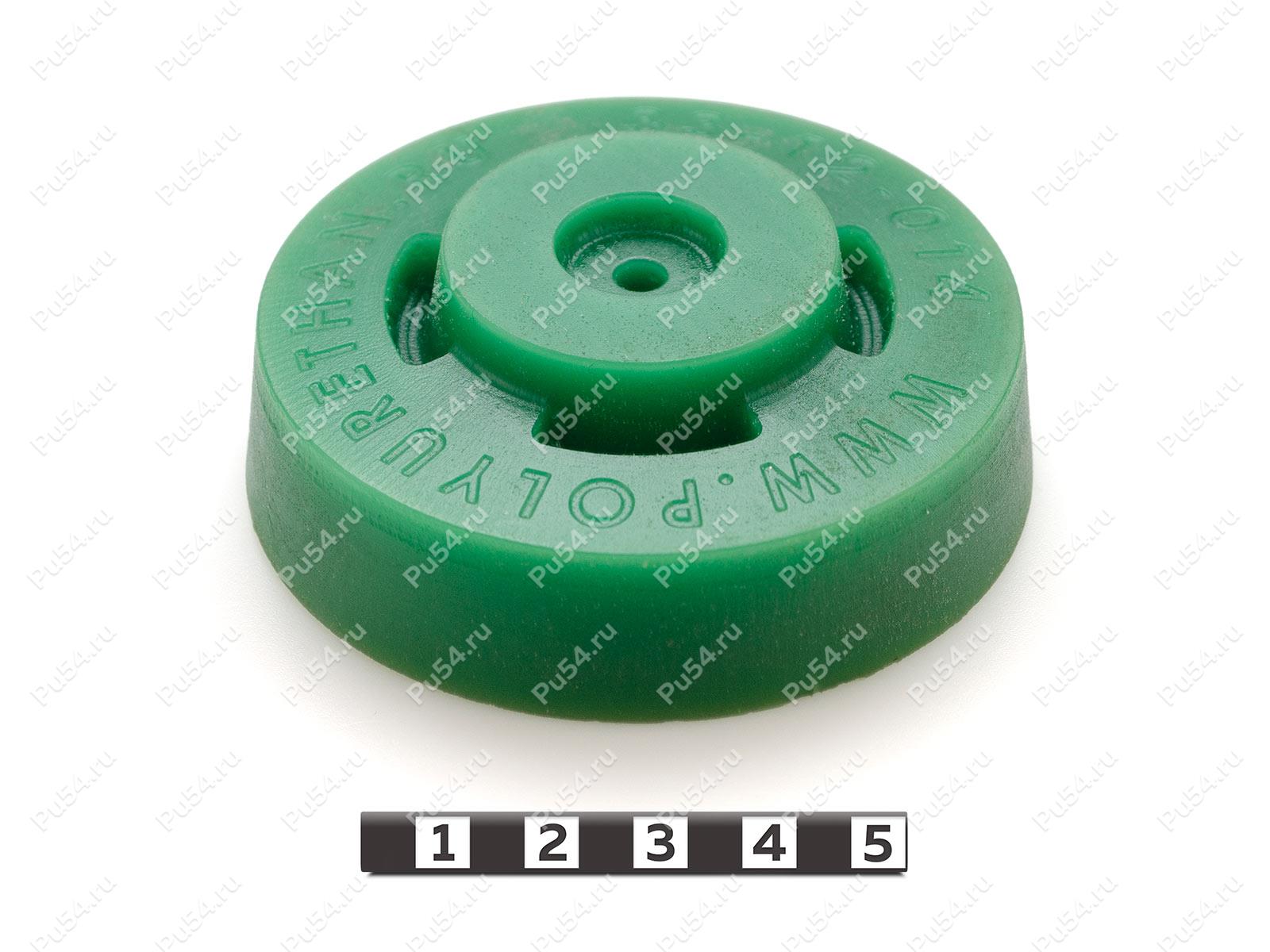 Jack-screw cushion, Código de product 33-12-014, Poliuretano, PU54i/K80/темно-зеленый, Imagen №1