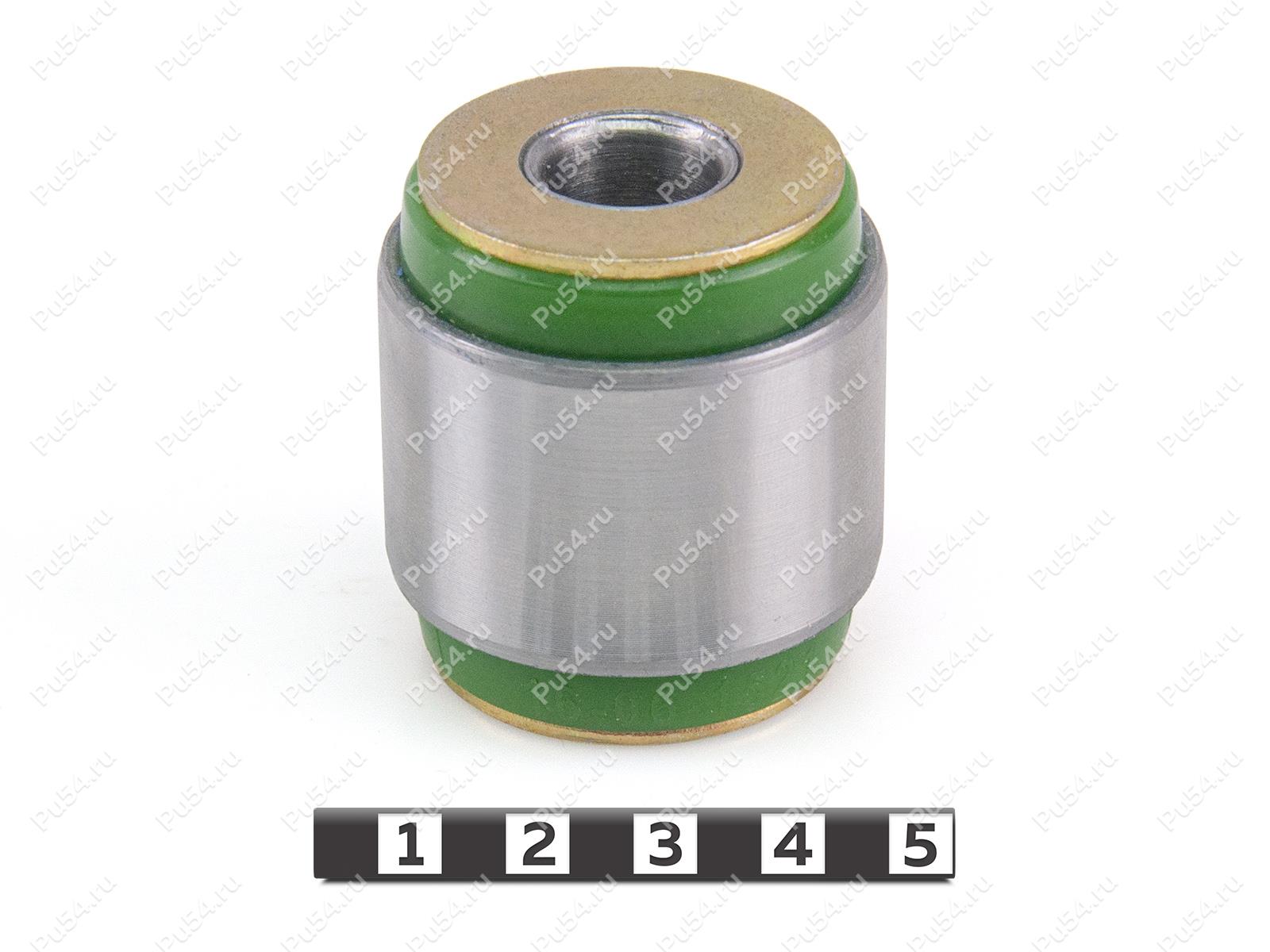 Upper control arm silent block, rear suspension, pressed-in, Código de product 16-06-1521, Poliuretano, PU54/M80/зеленый, Imagen №1