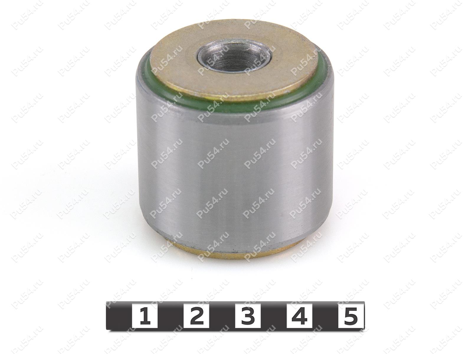 Lateral control arm silent block, rear suspension (body), pressed-in, Código de product 22-06-28791, Poliuretano, PU54/M80/зеленый, Imagen №1