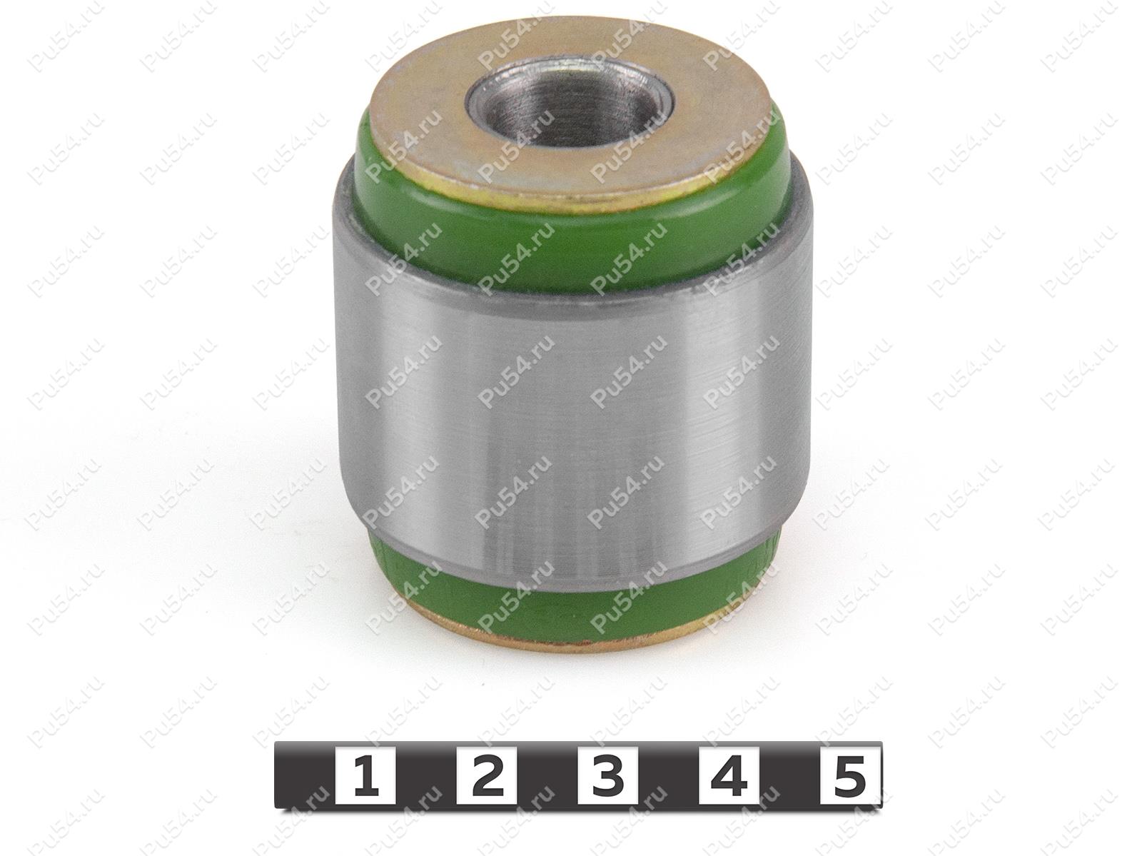 Low control arm silent block, rear suspension, pressed-in, Código de product 16-06-1531, Poliuretano, PU54/M80/зеленый, Imagen №1