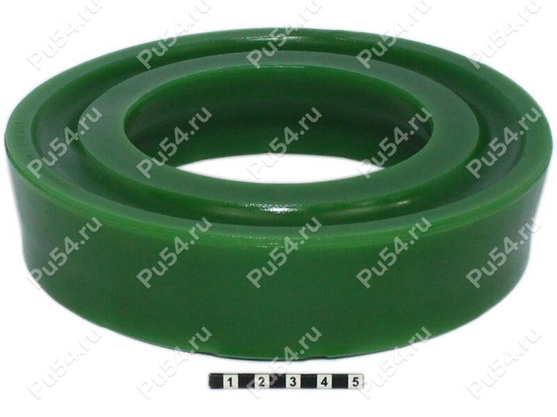 Spring spacer, rear suspension (lift +40 mm), Código de product 1-12-1724, Poliuretano, PU54/M80/зеленый, Imagen №1
