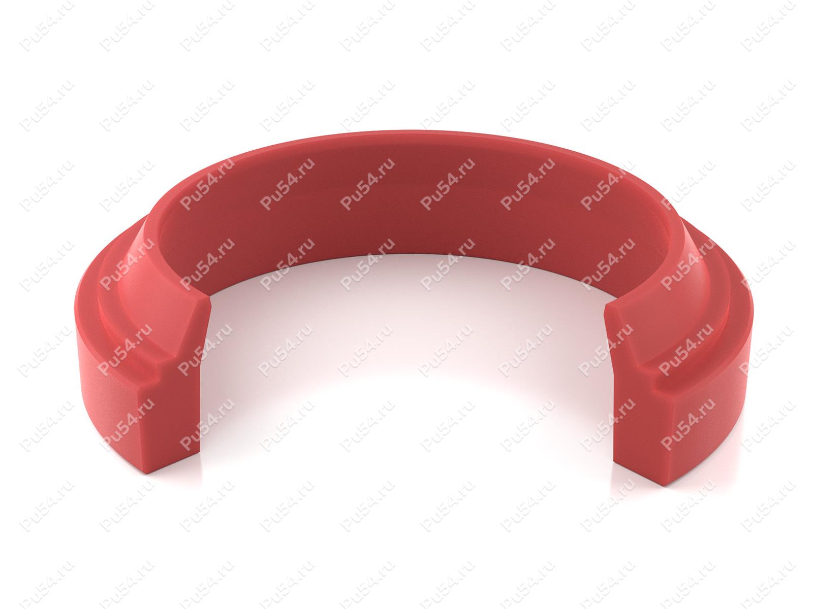 Грязесъёмник 68,5x76,5x74,5x7x4 аналог 834 Hallite, Código de product 70-02-1523, Poliuretano, PU54/M92/красный, Imagen №1