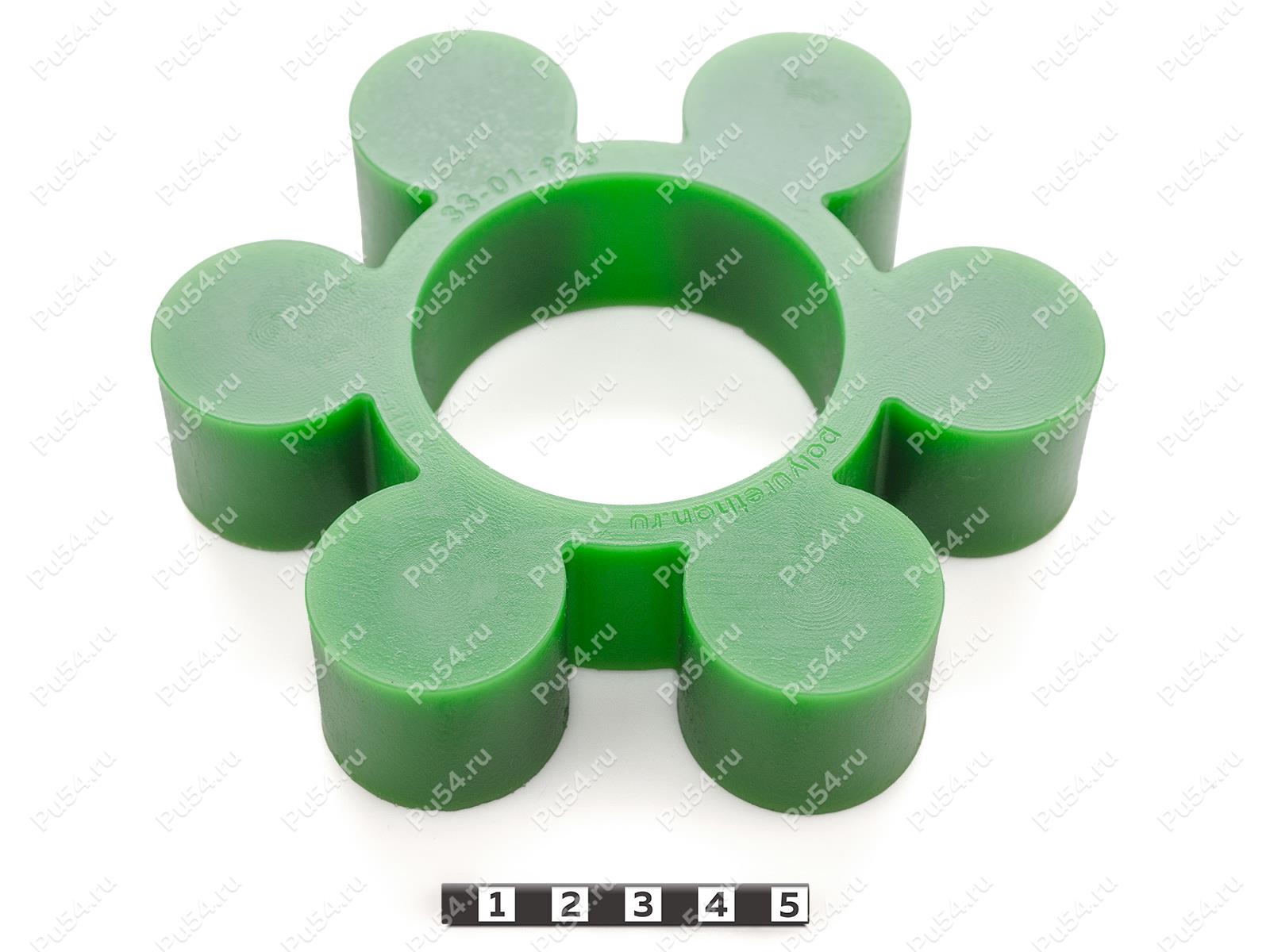 Piñón de acoplamiento elástico 139*63*31, Código de product 33-01-936, Poliuretano, PU54/M80/verde, Imagen №1