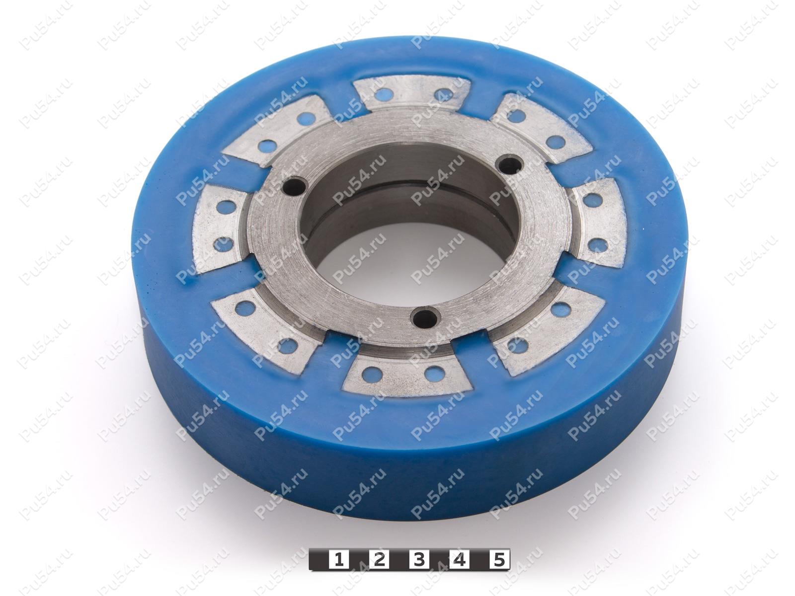 Ролик D155 x d88 x H 38 (восстановление), Código de product 333-01-1123, Poliuretano, PU54/M87/синий, Imagen №1