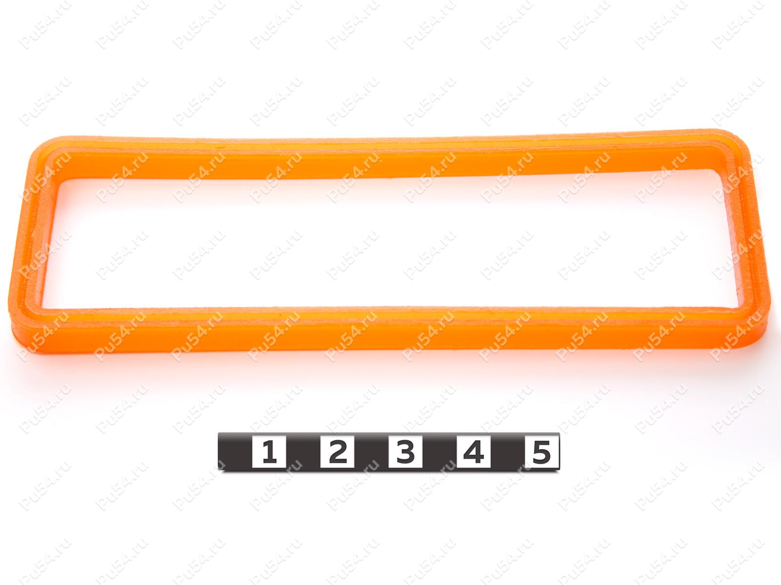 Уплотнитель электрического разъема LIEBHERR 119 х 42 x 5.5, Código de product 33-01-1711, Poliuretano, PU54/M72/оранжевый, Imagen №1