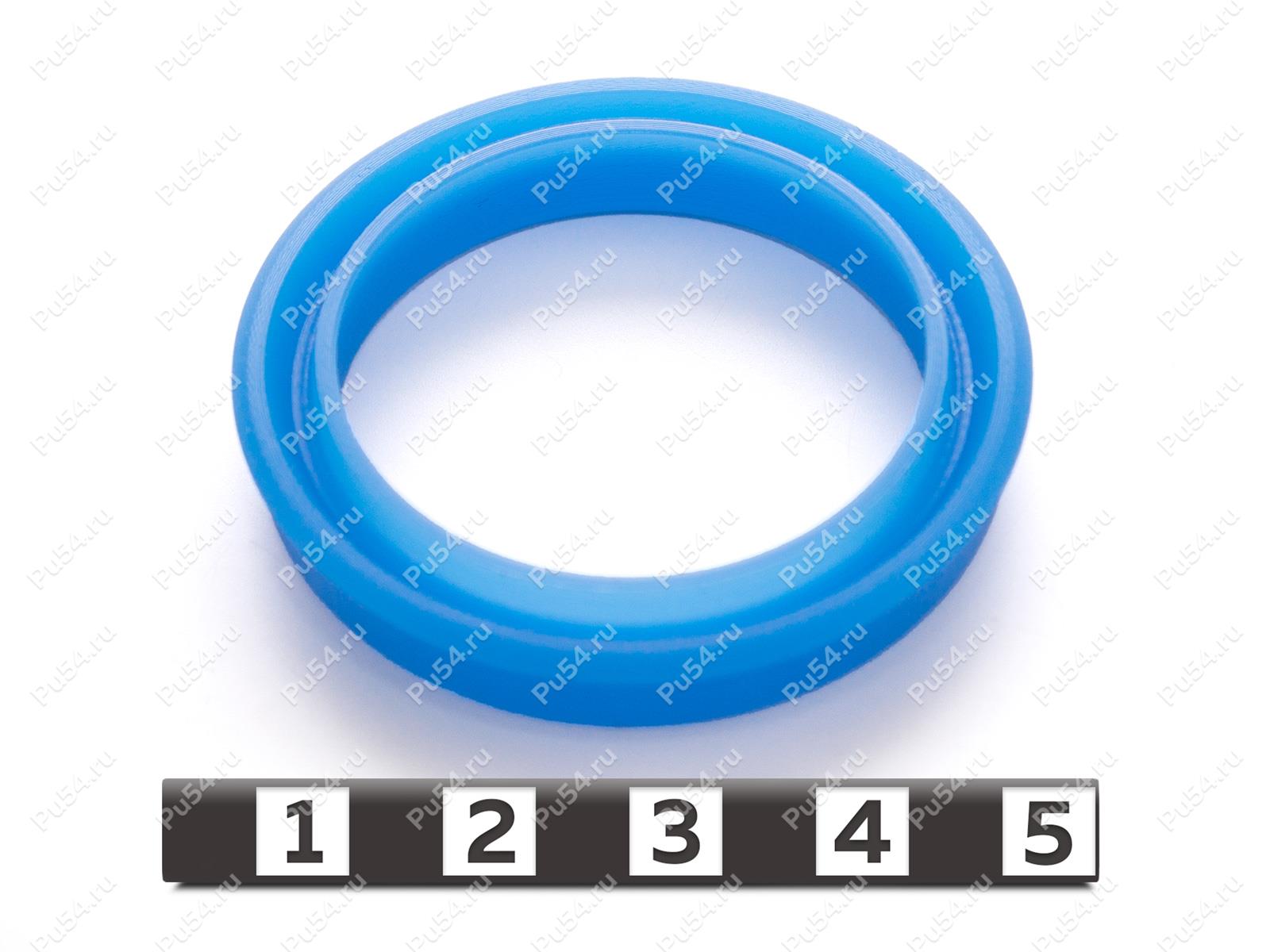 Манжета 45,5*33,5*7,8, Código de product 33-78-180, Poliuretano, PU54/M87/синий, Imagen №1