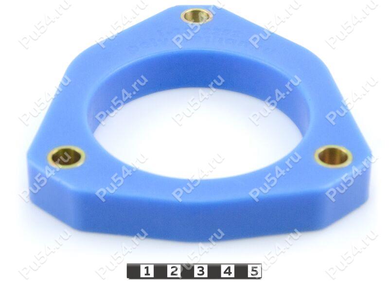 Strut mounting spacer, rear suspension (lift +20 mm), Código de product 1-12-2252, Poliuretano, Полипропилен со втулками синий, Imagen №1