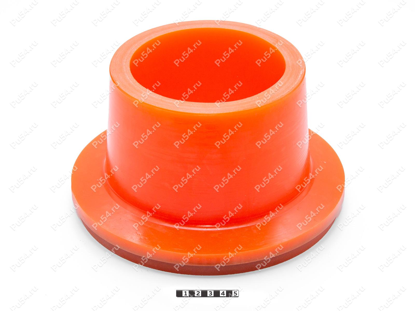 Втулка буксы D239 x d130 x H132 мм, Código de product 31-01-097, Poliuretano, PU54/M72/оранжевый, Imagen №1