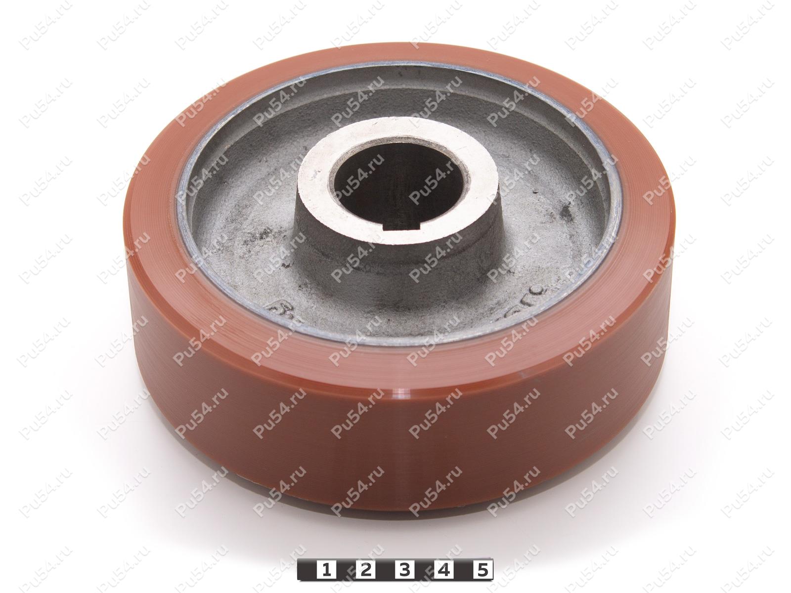 Колесо D150 x d123 x H 50 (восстановление), Código de product 333-01-1141, Poliuretano, PU54Q/E92/коричневый, Imagen №1