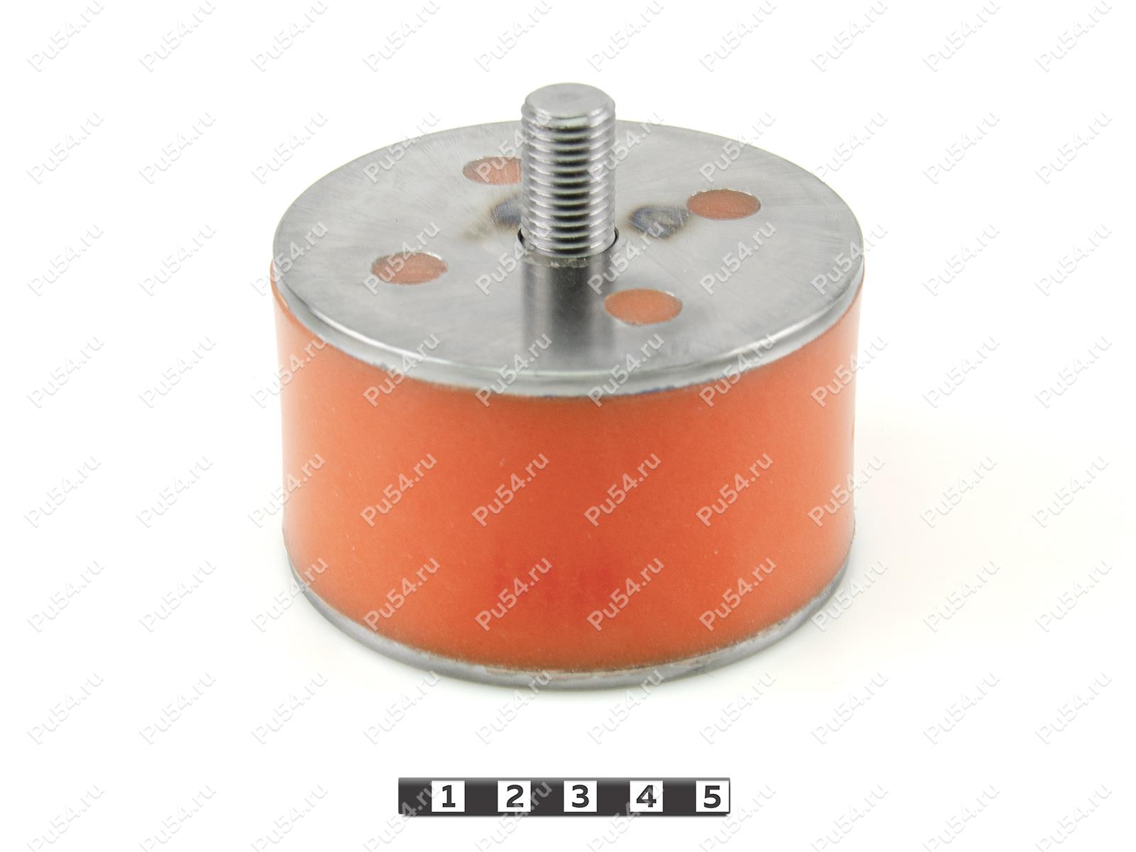 Виброопора H 84 x D99.  h=59, Código de product 33-12-024, Poliuretano, PU54/M72/оранжевый, Imagen №1