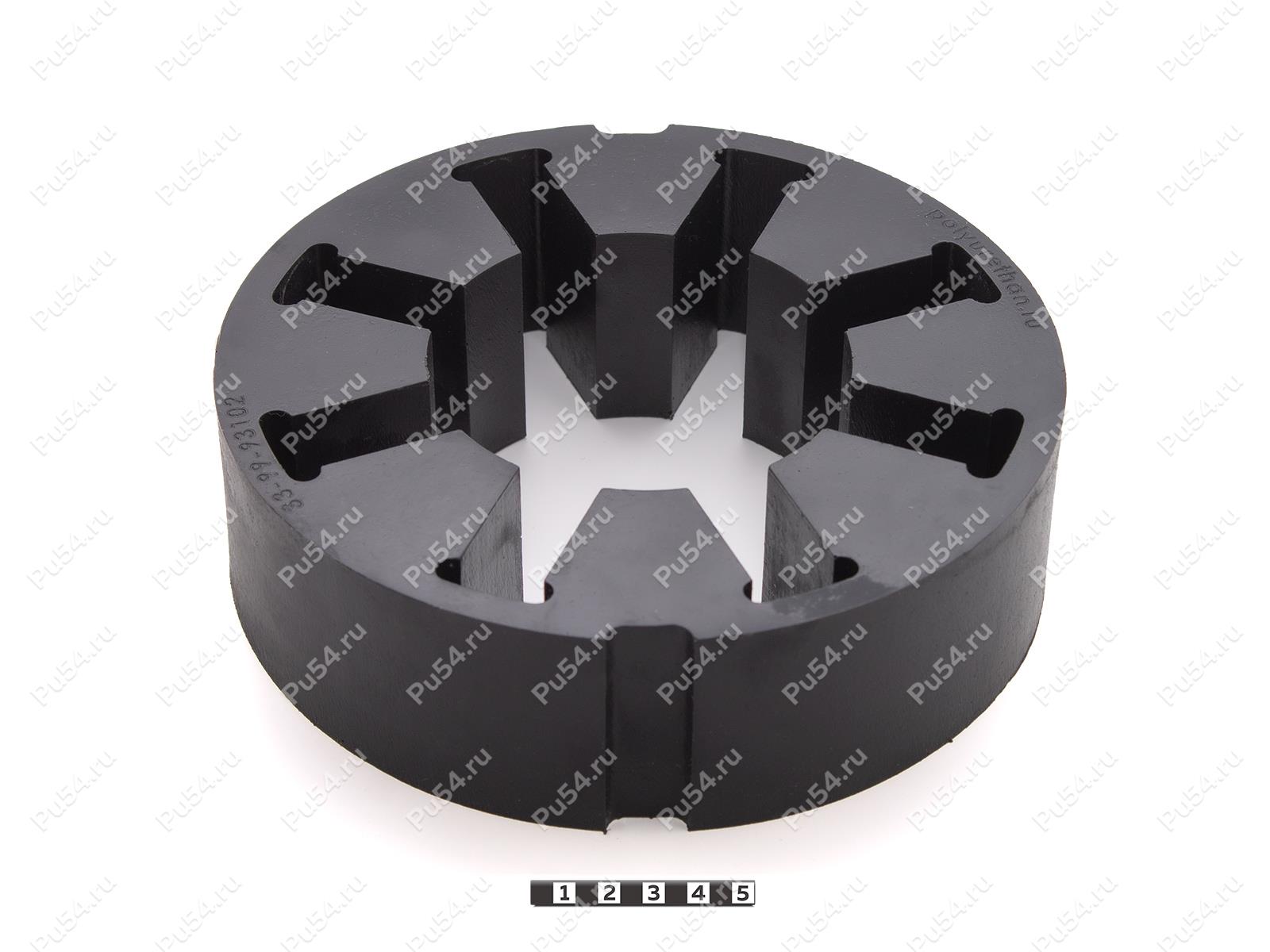 Эластичный элемент муфты REXNORD WRAPFLEX 50R, аналог, Código de product 33-99-93102, Poliuretano, PU54/E98/черный, Imagen №1