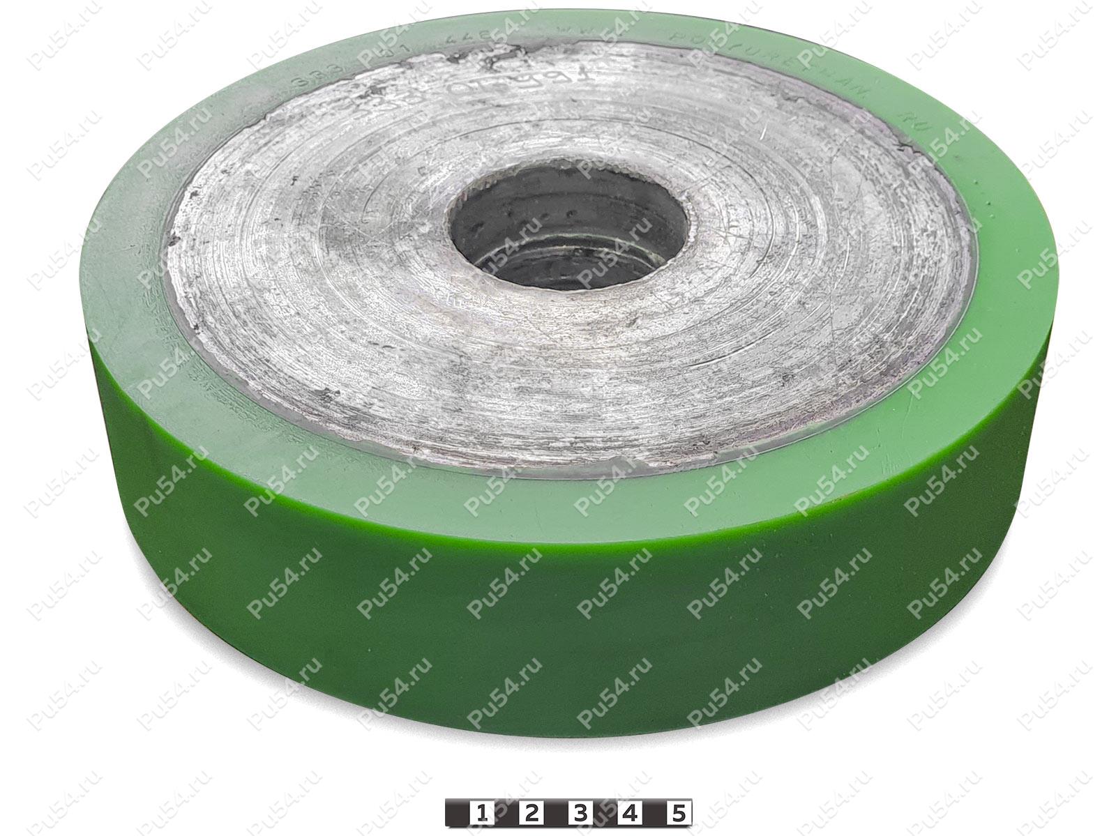 Каток D 250 x d 208  h 60 (восстановление), Código de product 333-01-991, Poliuretano, PU54/M80/зеленый, Imagen №1