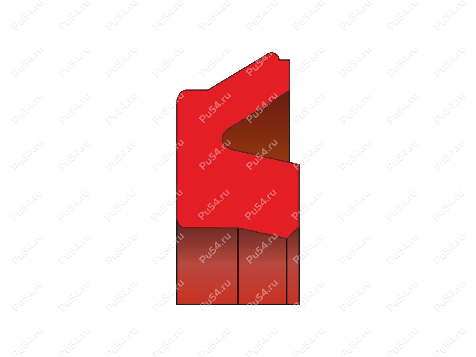 Уплотнение поршня 50x42x3.25/L=3.5, аналог K59-050 KASTAS, Código de product 70-08-941003, Poliuretano, PU54/M87/синий, Imagen №1