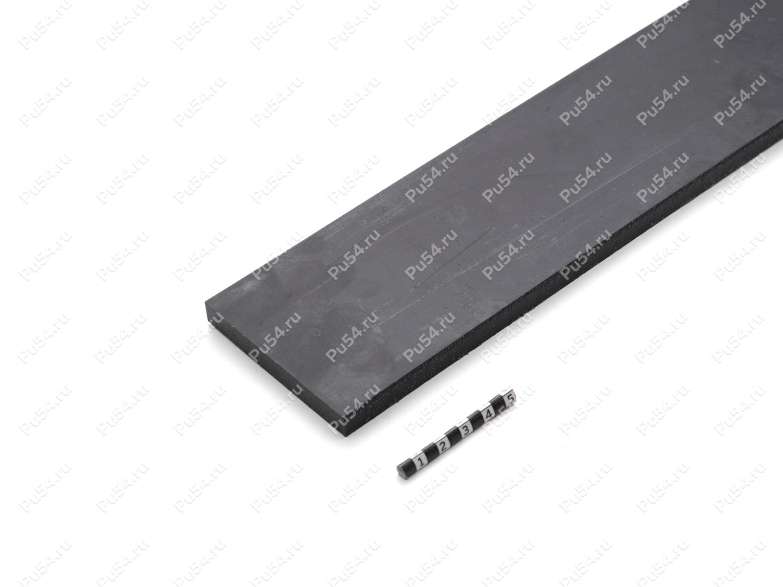 Накладка 10 х 75 х 595, Código de product 33-01-1925, Poliuretano, PW54/K90/черный, Imagen №1