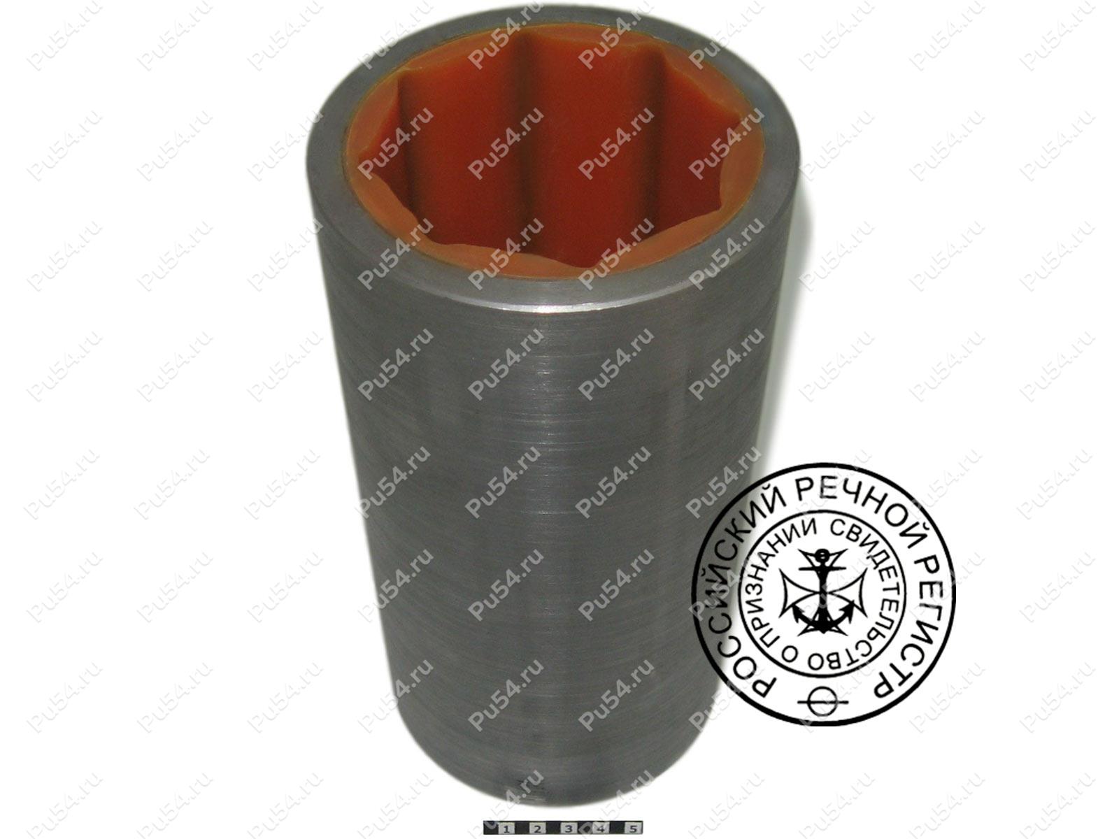 Cojinete lubricado por agua, Código de product 39-01-080, Poliuretano, PU54i/K72/темно-оранжевый, Imagen №1