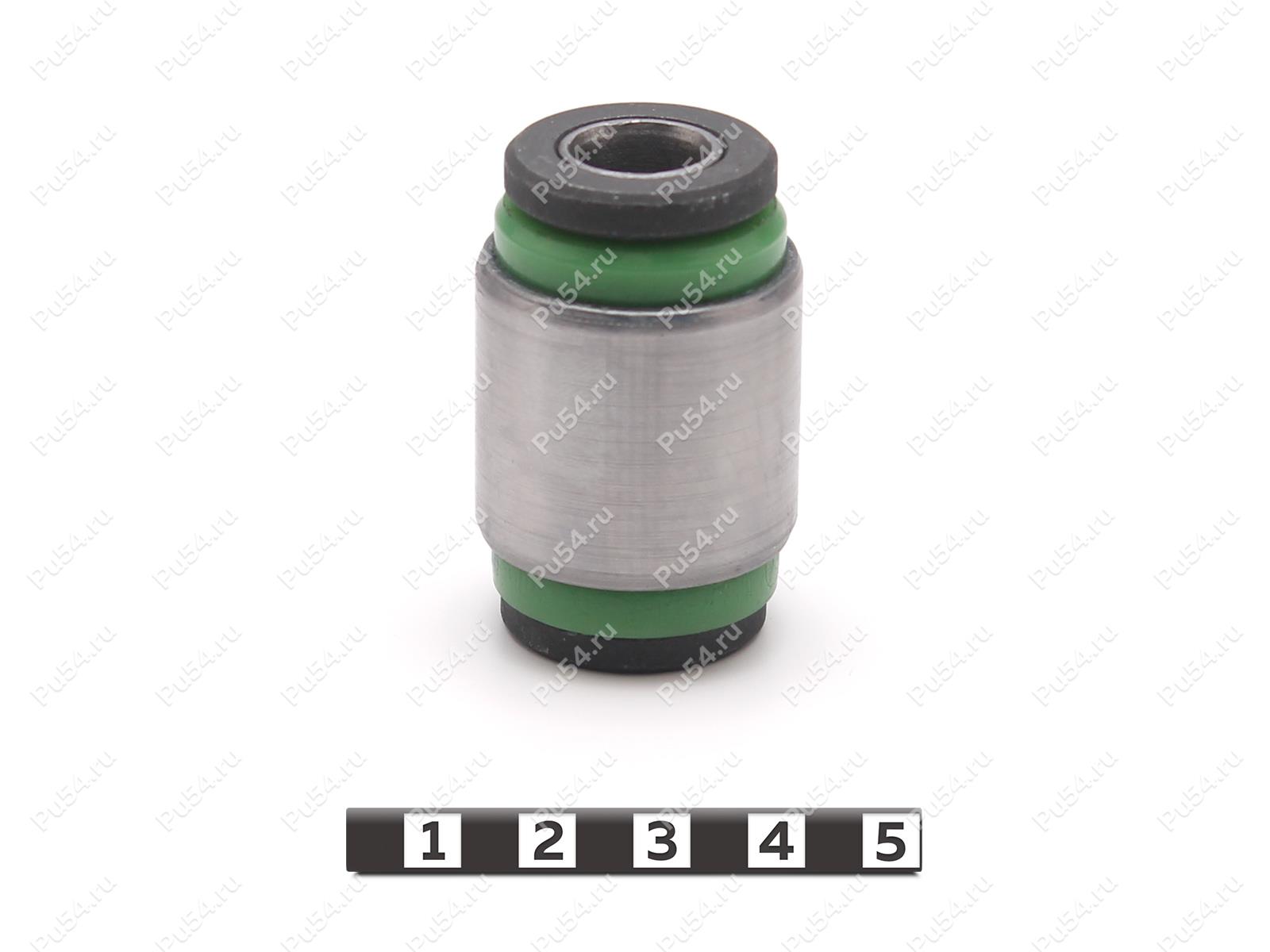 Сайлентблок ступицы задней подвески нижний задний запрессованный, Código de product 2-06-7301, Poliuretano, PU54/M80/зеленый, Imagen №1