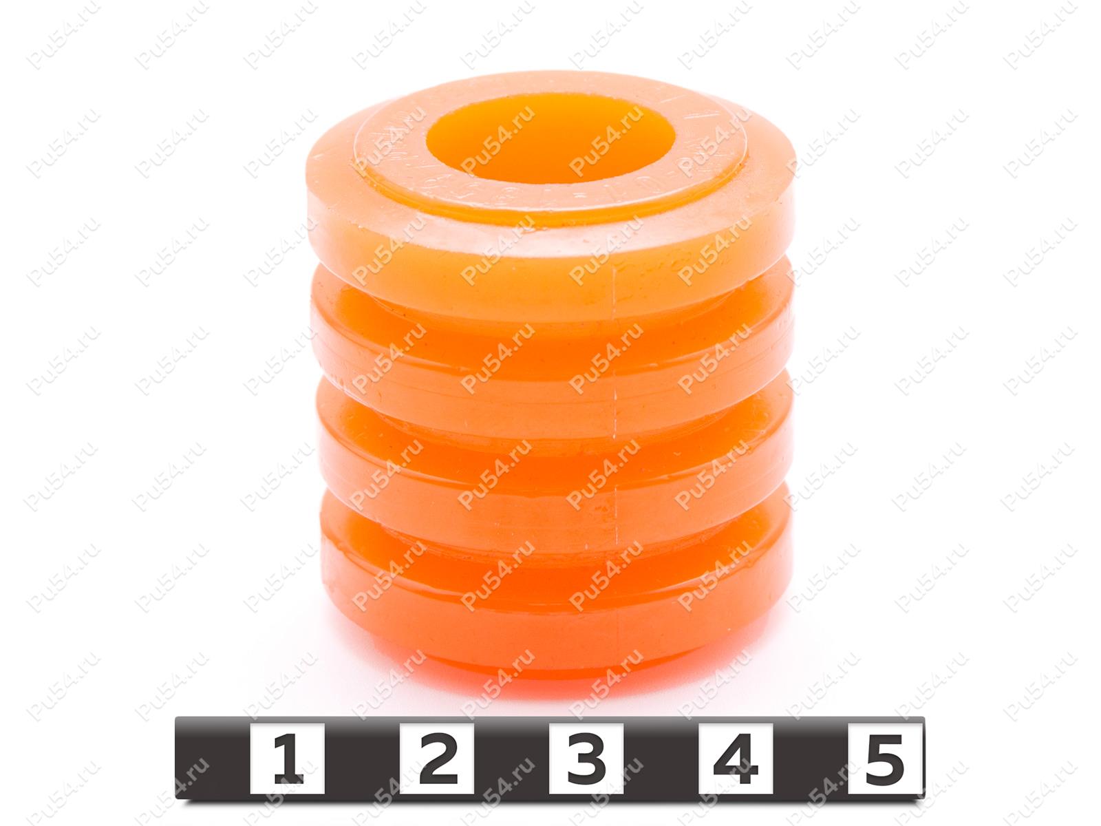 Втулка МУВП D35 x d18 x H36, Código de product 33-01-1859, Poliuretano, PU54/M72/оранжевый, Imagen №1