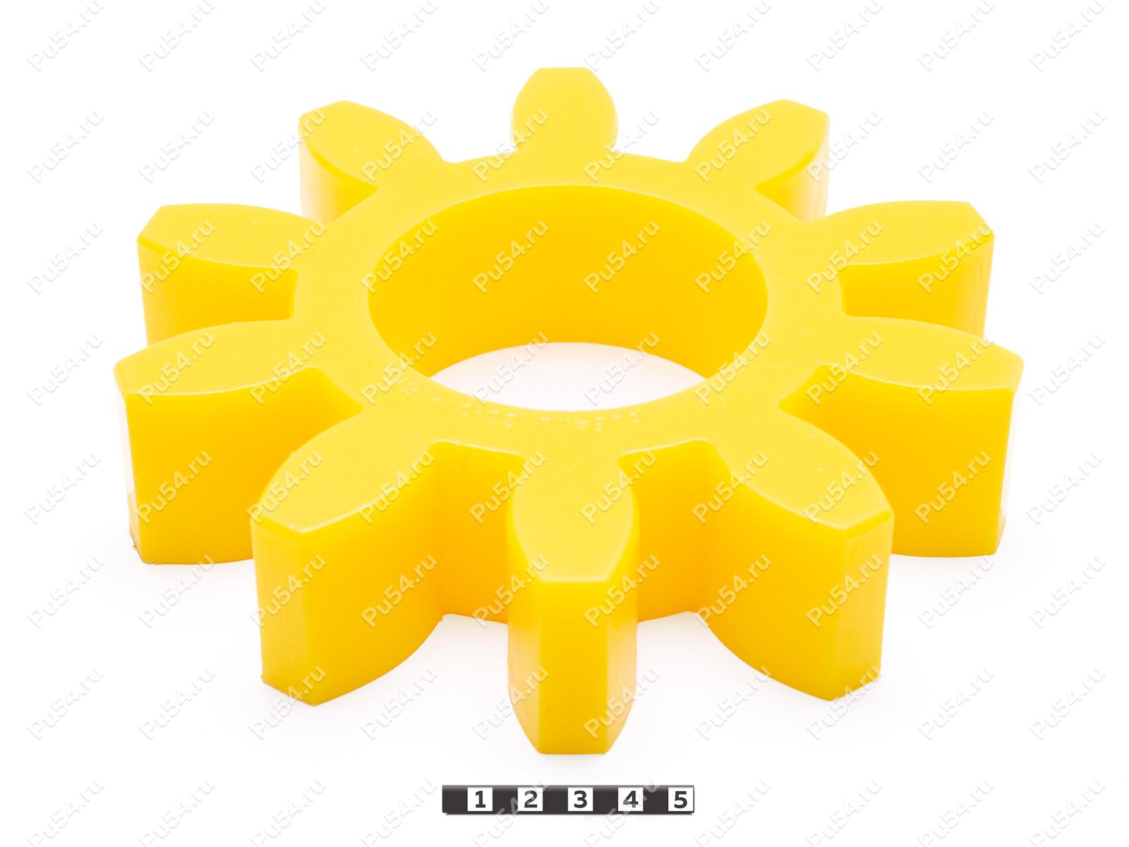 Вставка упругой муфты D200 x d85 x H45, Código de product 33-01-1870, Poliuretano, PU54/M95/желтый, Imagen №1