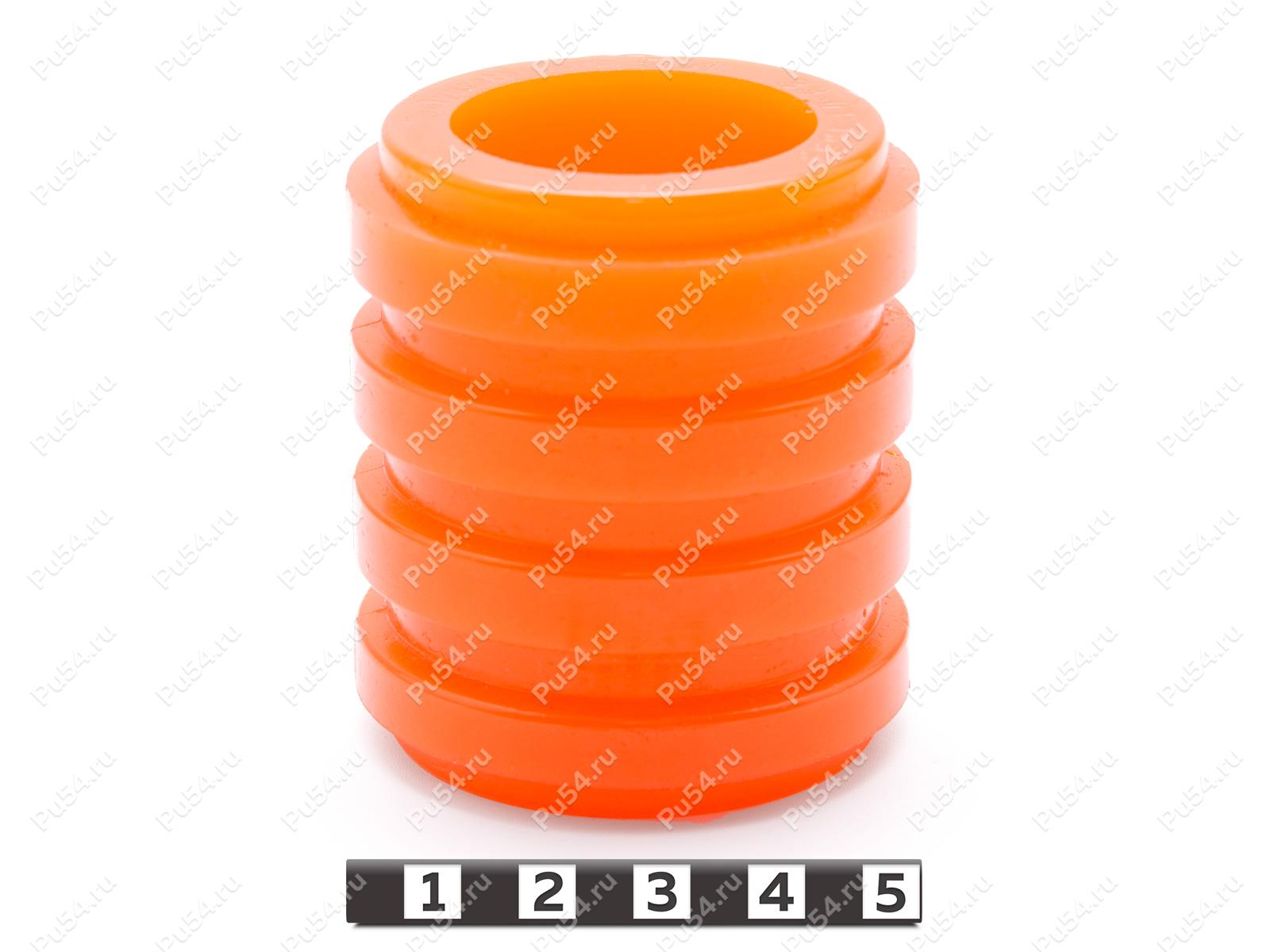 Втулка МУВП D53 x d34 d H60, Código de product 33-01-1858, Poliuretano, PU54/M72/оранжевый, Imagen №1